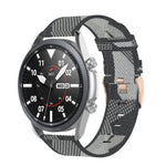 Cinturino strutturato in nylon intrecciato, dimensioni: misura libera 22 mm, For Galaxy Watch 3 45mm
