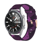Cinturino strutturato in nylon intrecciato, dimensioni: misura libera 22 mm, For Galaxy Watch 3 45mm