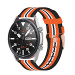 Cinturino strutturato in nylon intrecciato, dimensioni: misura libera 22 mm, For Galaxy Watch 3 45mm