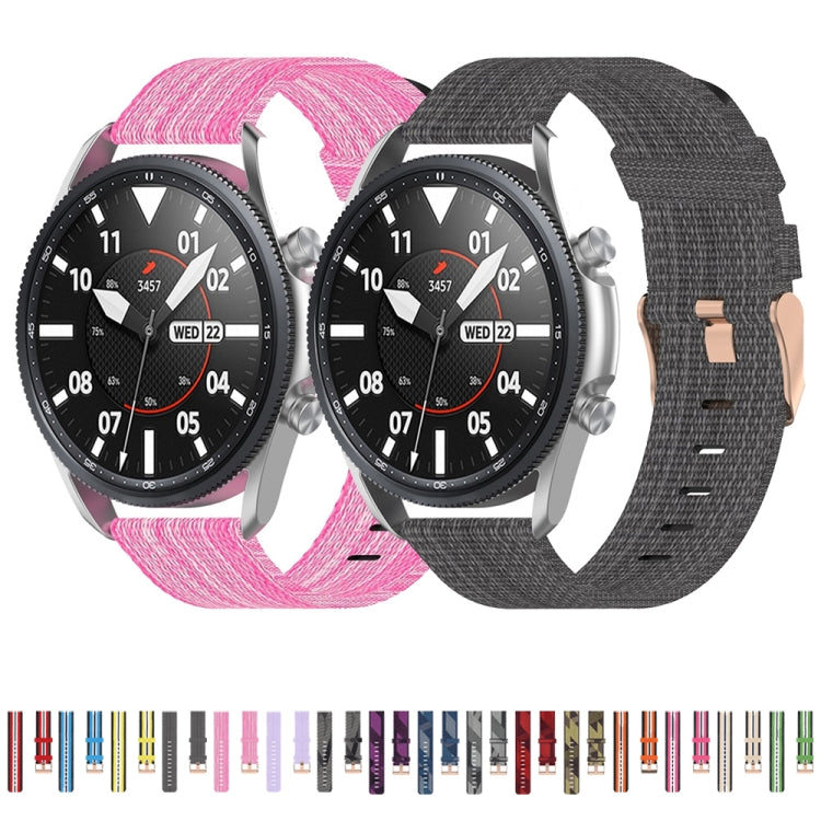 Cinturino strutturato in nylon intrecciato, dimensioni: misura libera 22 mm, For Galaxy Watch 3 45mm