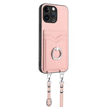 Custodia per telefono porta carte con anello in corda a tracolla R20, For iPhone 15 Pro Max, For iPhone 15 Pro, For iPhone 15 Plus, For iPhone 15