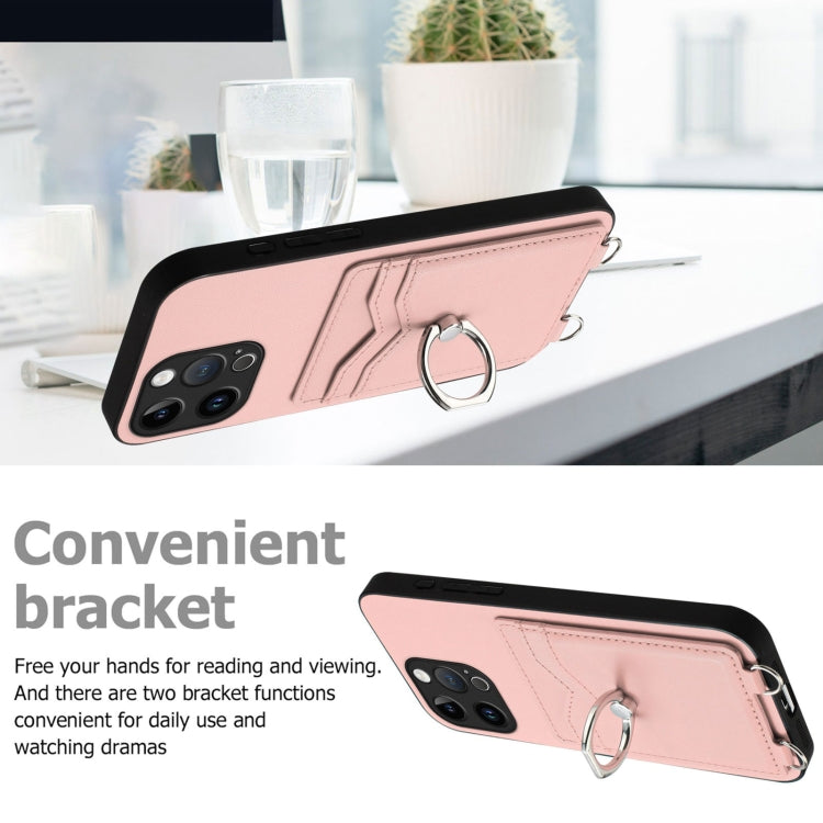 Custodia per telefono porta carte con anello in corda a tracolla R20, For iPhone 15 Pro Max, For iPhone 15 Pro, For iPhone 15 Plus, For iPhone 15
