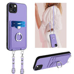 Custodia per telefono porta carte con anello in corda a tracolla R20, For iPhone 15 Pro Max, For iPhone 15 Pro, For iPhone 15 Plus, For iPhone 15