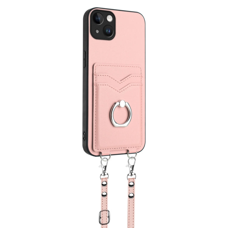 Custodia per telefono porta carte con anello in corda a tracolla R20, For iPhone 14 Plus, For iPhone 14, For iPhone 14 Pro, For iPhone 14 Pro Max