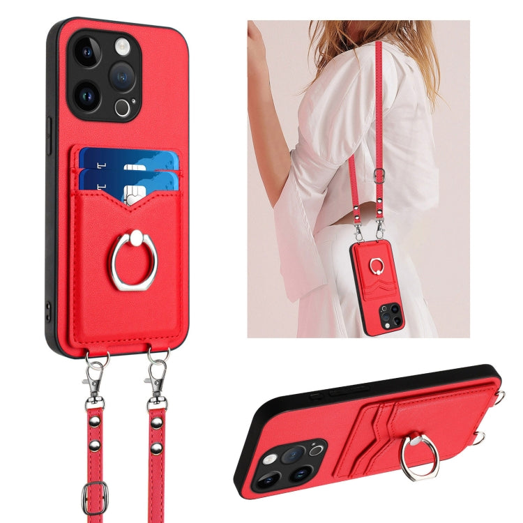 Custodia per telefono porta carte con anello in corda a tracolla R20, For iPhone 14 Plus, For iPhone 14, For iPhone 14 Pro, For iPhone 14 Pro Max