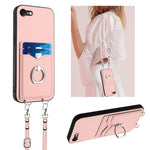 Custodia per telefono porta carte con anello in corda a tracolla R20, For iPhone SE 2022 / SE 2020 / 8, For iPhone 13 Pro Max, For iPhone 13 Pro, For iPhone 13