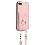 Custodia per telefono porta carte con anello in corda a tracolla R20, For iPhone SE 2022 / SE 2020 / 8, For iPhone 13 Pro Max, For iPhone 13 Pro, For iPhone 13
