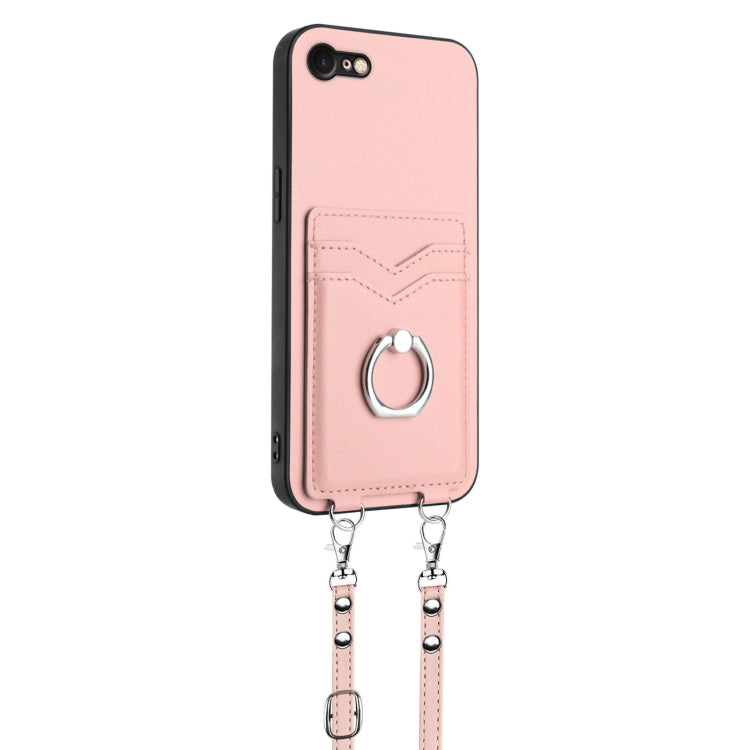 Custodia per telefono porta carte con anello in corda a tracolla R20, For iPhone SE 2022 / SE 2020 / 8, For iPhone 13 Pro Max, For iPhone 13 Pro, For iPhone 13