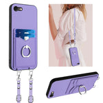 Custodia per telefono porta carte con anello in corda a tracolla R20, For iPhone SE 2022 / SE 2020 / 8, For iPhone 13 Pro Max, For iPhone 13 Pro, For iPhone 13