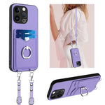 Custodia per telefono porta carte con anello in corda a tracolla R20, For iPhone SE 2022 / SE 2020 / 8, For iPhone 13 Pro Max, For iPhone 13 Pro, For iPhone 13