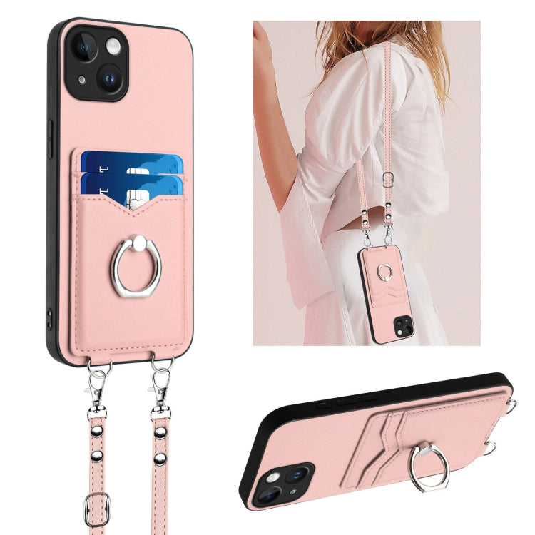 Custodia per telefono porta carte con anello in corda a tracolla R20, For iPhone SE 2022 / SE 2020 / 8, For iPhone 13 Pro Max, For iPhone 13 Pro, For iPhone 13