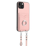 Custodia per telefono porta carte con anello in corda a tracolla R20, For iPhone 13 mini, For iPhone 12, For iPhone 12 Pro Max, For iPhone 12 Pro