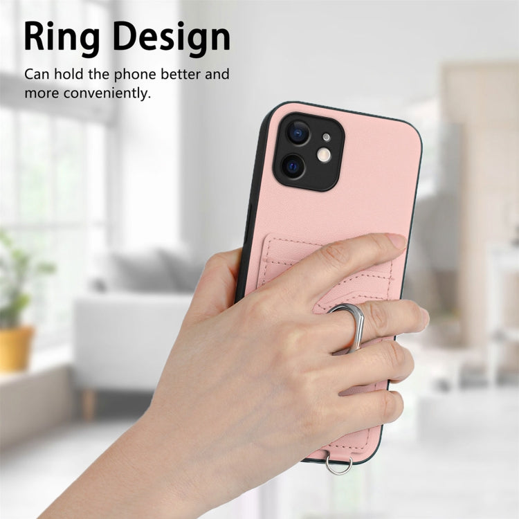 Custodia per telefono porta carte con anello in corda a tracolla R20, For iPhone 12 mini, For iPhone 11 Pro Max, For iPhone 11, For iPhone 11 Pro