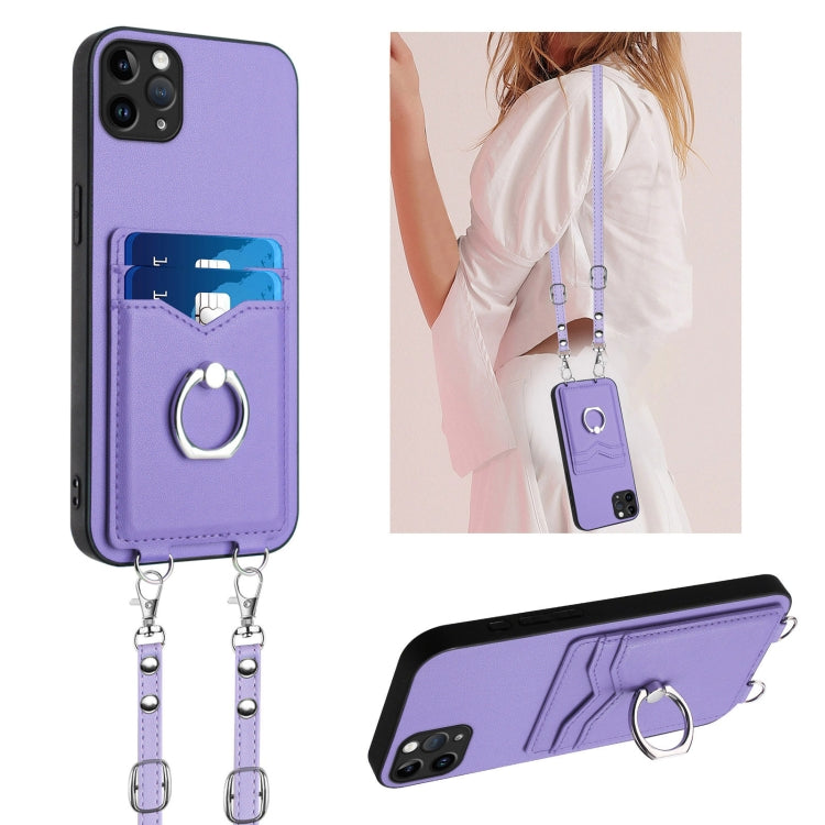 Custodia per telefono porta carte con anello in corda a tracolla R20, For iPhone 12 mini, For iPhone 11 Pro Max, For iPhone 11, For iPhone 11 Pro