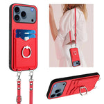 Custodia per telefono porta carte con anello in corda a tracolla R20, For iPhone 17 Pro Max, For iPhone 17 Pro, For iPhone 17, For iPhone Air