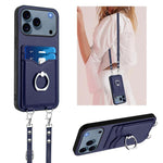 Custodia per telefono porta carte con anello in corda a tracolla R20, For iPhone 17 Pro Max, For iPhone 17 Pro, For iPhone 17, For iPhone Air