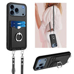 Custodia per telefono porta carte con anello in corda a tracolla R20, For iPhone 17 Pro Max, For iPhone 17 Pro, For iPhone 17, For iPhone Air