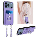 Custodia per telefono porta carte con anello in corda a tracolla R20, For iPhone 17 Pro Max, For iPhone 17 Pro, For iPhone 17, For iPhone Air