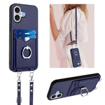 Custodia per telefono porta carte con anello in corda a tracolla R20, For iPhone 17 Pro Max, For iPhone 17 Pro, For iPhone 17, For iPhone Air