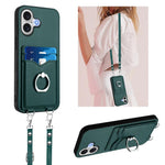 Custodia per telefono porta carte con anello in corda a tracolla R20, For iPhone 17 Pro Max, For iPhone 17 Pro, For iPhone 17, For iPhone Air