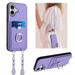 Custodia per telefono porta carte con anello in corda a tracolla R20, For iPhone 17 Pro Max, For iPhone 17 Pro, For iPhone 17, For iPhone Air