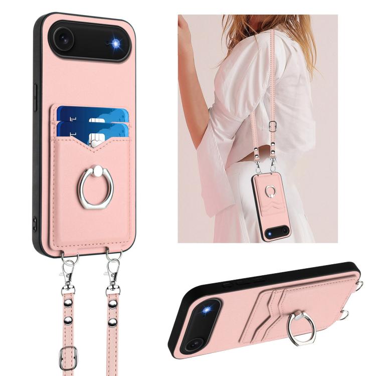 Custodia per telefono porta carte con anello in corda a tracolla R20, For iPhone 17 Pro Max, For iPhone 17 Pro, For iPhone 17, For iPhone Air