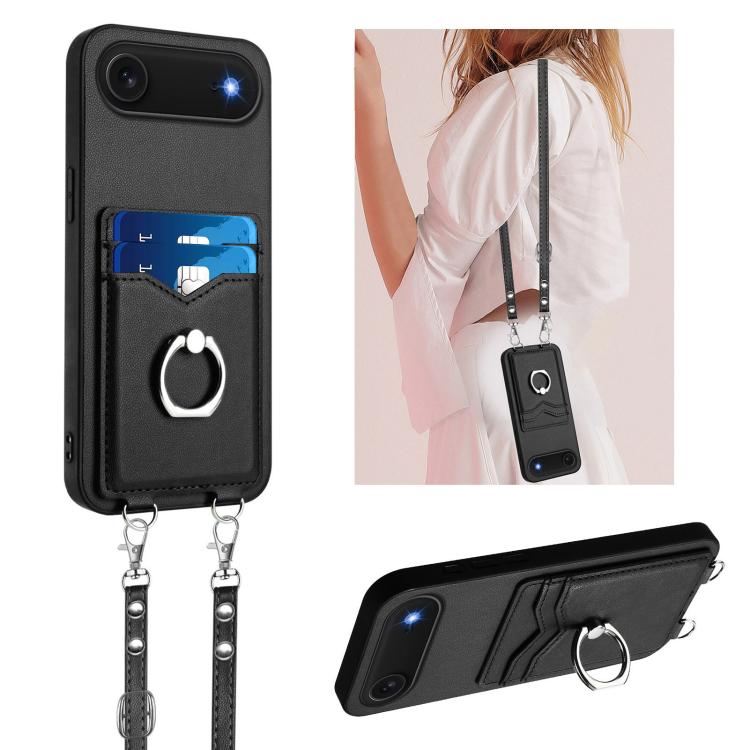 Custodia per telefono porta carte con anello in corda a tracolla R20, For iPhone 17 Pro Max, For iPhone 17 Pro, For iPhone 17, For iPhone Air