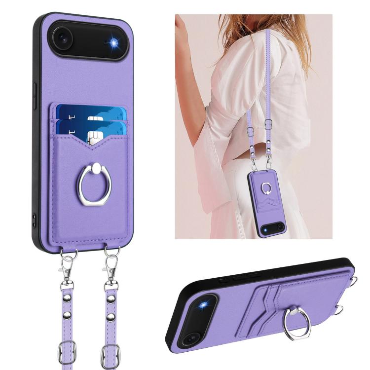 Custodia per telefono porta carte con anello in corda a tracolla R20, For iPhone 17 Pro Max, For iPhone 17 Pro, For iPhone 17, For iPhone Air