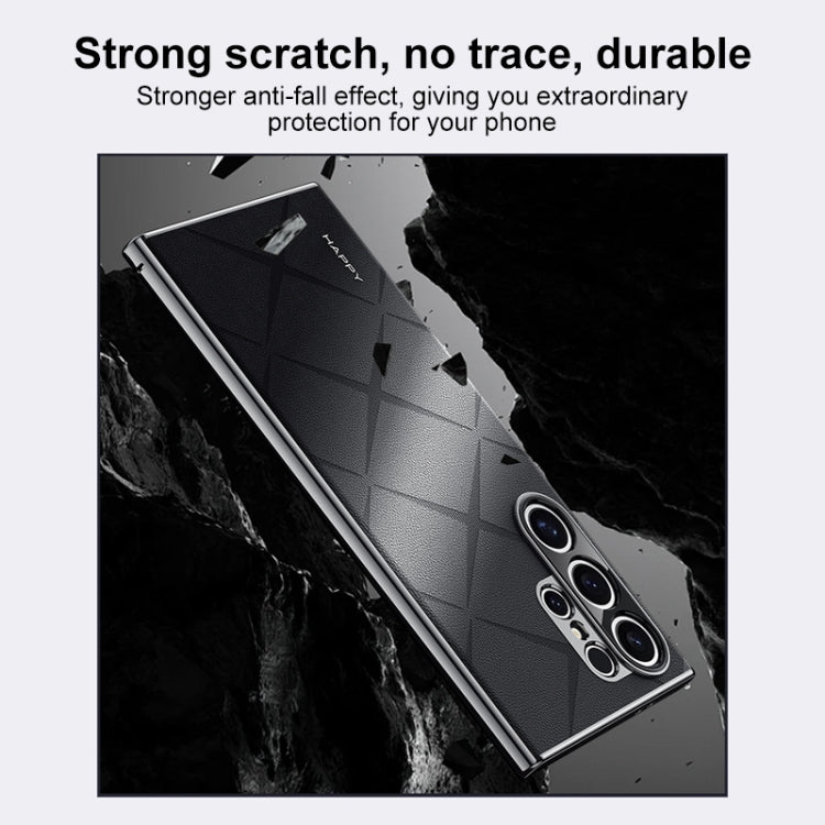 Custodia PC in pelle semplice per Samsung Galaxy S26+ 5G, S26 Ultra, S26, S25