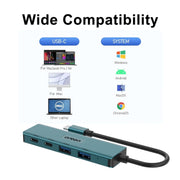 Stazione di docking HUB 4 in 1 Onten UC622 10 Gbps USB-C / Tipo-C a 2 x USB + 2 x USB-C / Tipo-C, UC622