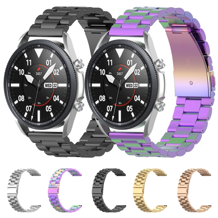 Tre cinturini in acciaio inossidabile smontano il misuratore e le orecchie, dimensioni: 22 mm, For Galaxy Watch 3 45mm