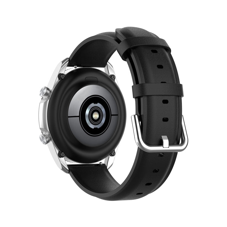 Cinturino in pelle a coda tonda, dimensioni: misura libera 22 mm, For Galaxy Watch 3 45mm