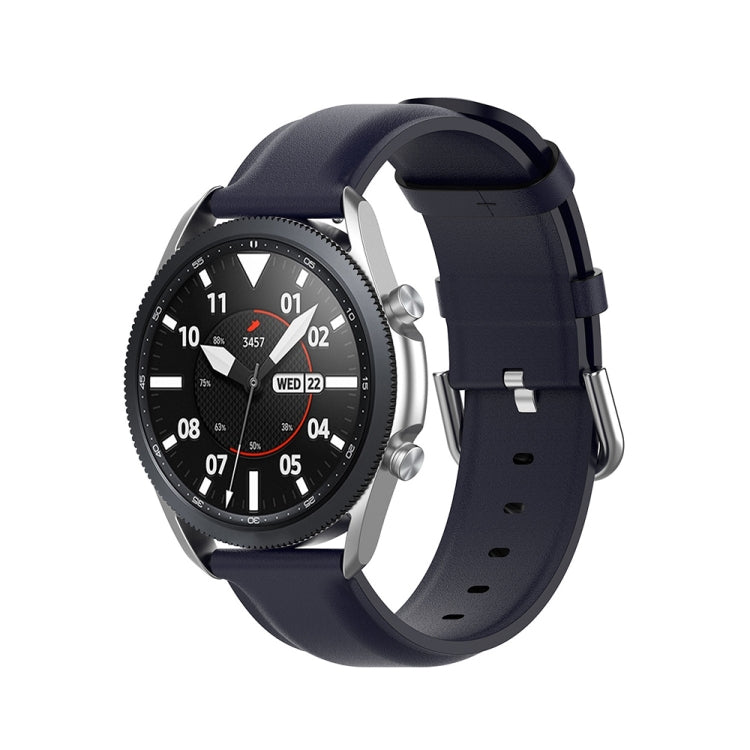 Cinturino in pelle a coda tonda, dimensioni: misura libera 22 mm, For Galaxy Watch 3 45mm