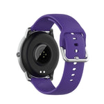 Cinturino con fibbia in silicone tinta unita color argento, misura: 22 mm, For Xiaomi Haylou Solar LS05