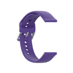 Cinturino con fibbia in silicone tinta unita color argento, misura: 22 mm, For Xiaomi Haylou Solar LS05