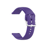 Cinturino con fibbia in silicone tinta unita color argento, misura: 22 mm, For Xiaomi Haylou Solar LS05