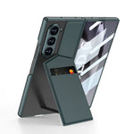 Custodia per telefono con borsa per scheda da incasso con staffa rotore integrata GKK, For Galaxy Z Fold8 Ultra 5G, For Samsung Galaxy Z Fold7 5G, For Samsung Galaxy Z Fold6