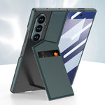 Custodia per telefono con borsa per scheda da incasso con staffa rotore integrata GKK, For Galaxy Z Fold8 Ultra 5G, For Samsung Galaxy Z Fold7 5G, For Samsung Galaxy Z Fold6