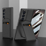 Custodia per telefono con borsa per scheda da incasso con staffa rotore integrata GKK, For Galaxy Z Fold8 Ultra 5G, For Samsung Galaxy Z Fold7 5G, For Samsung Galaxy Z Fold6