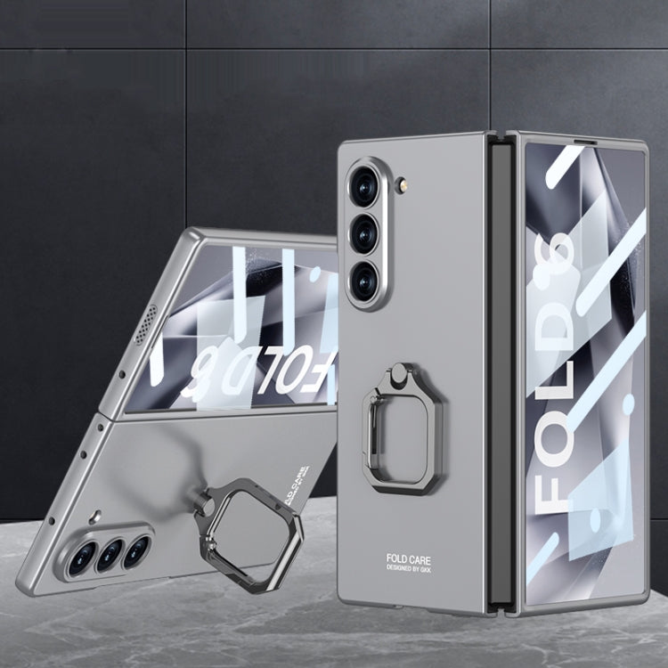 Custodia per telefono con supporto ad anello quadrato ultrasottile integrato con foro accurato GKK, For Galaxy Z Fold8 Ultra 5G, For Samsung Galaxy Z Fold7 5G, For Samsung Galaxy Z Fold6