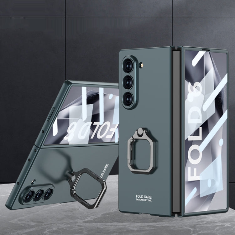 Custodia per telefono con supporto ad anello quadrato ultrasottile integrato con foro accurato GKK, For Galaxy Z Fold8 Ultra 5G, For Samsung Galaxy Z Fold7 5G, For Samsung Galaxy Z Fold6