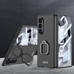 Custodia per telefono con supporto ad anello quadrato ultrasottile integrato con foro accurato GKK, For Galaxy Z Fold8 Ultra 5G, For Samsung Galaxy Z Fold7 5G, For Samsung Galaxy Z Fold6