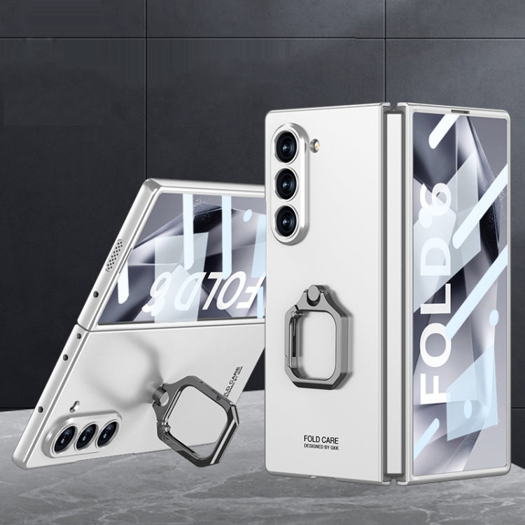 Custodia per telefono con supporto ad anello quadrato ultrasottile integrato con foro accurato GKK, For Galaxy Z Fold8 Ultra 5G, For Samsung Galaxy Z Fold7 5G, For Samsung Galaxy Z Fold6