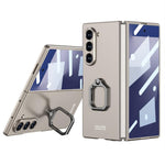 Custodia per telefono con supporto ad anello quadrato ultrasottile integrato con foro accurato GKK, For Galaxy Z Fold8 Ultra 5G, For Samsung Galaxy Z Fold7 5G, For Samsung Galaxy Z Fold6