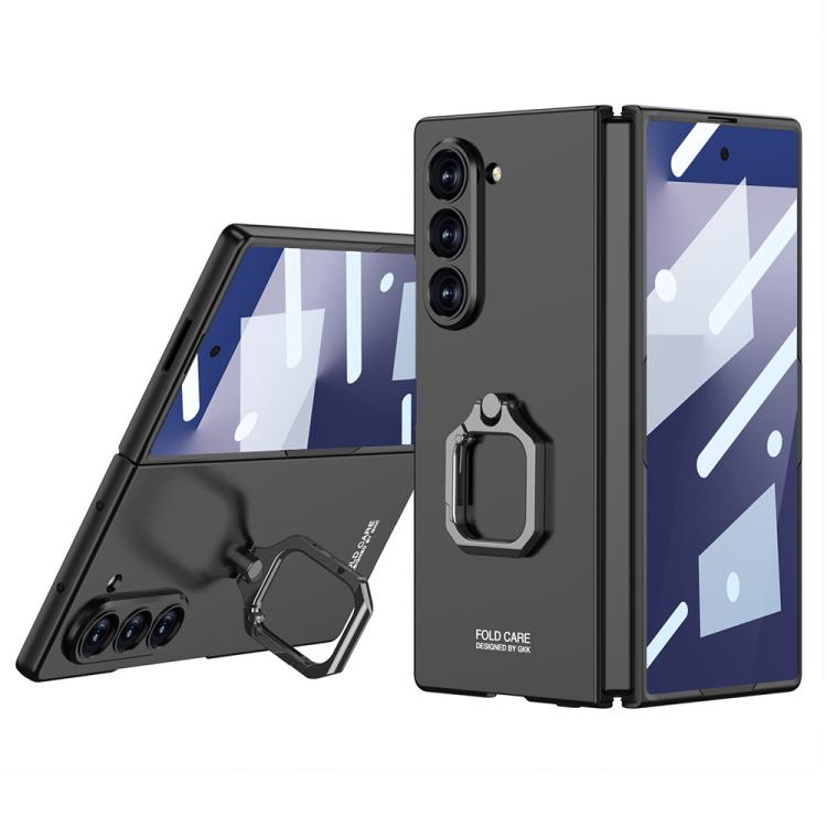 Custodia per telefono con supporto ad anello quadrato ultrasottile integrato con foro accurato GKK, For Galaxy Z Fold8 Ultra 5G, For Samsung Galaxy Z Fold7 5G, For Samsung Galaxy Z Fold6