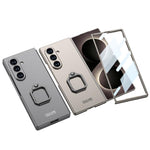 Custodia per telefono con supporto ad anello quadrato ultrasottile integrato con foro accurato GKK, For Galaxy Z Fold8 Ultra 5G, For Samsung Galaxy Z Fold7 5G, For Samsung Galaxy Z Fold6