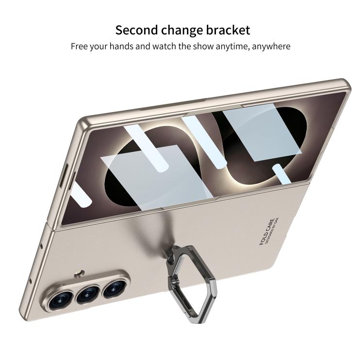 Custodia per telefono con supporto ad anello quadrato ultrasottile integrato con foro accurato GKK, For Galaxy Z Fold8 Ultra 5G, For Samsung Galaxy Z Fold7 5G, For Samsung Galaxy Z Fold6