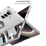 Custodia per telefono con supporto ad anello quadrato ultrasottile integrato con foro accurato GKK, For Galaxy Z Fold8 Ultra 5G, For Samsung Galaxy Z Fold7 5G, For Samsung Galaxy Z Fold6