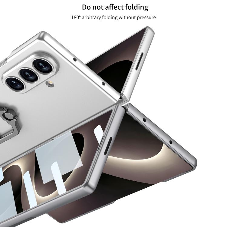 Custodia per telefono con supporto ad anello quadrato ultrasottile integrato con foro accurato GKK, For Galaxy Z Fold8 Ultra 5G, For Samsung Galaxy Z Fold7 5G, For Samsung Galaxy Z Fold6