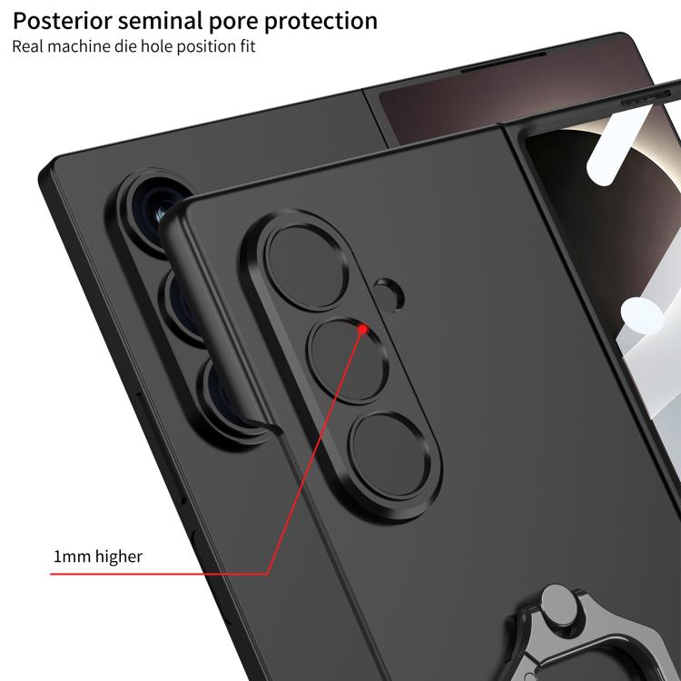 Custodia per telefono con supporto ad anello quadrato ultrasottile integrato con foro accurato GKK, For Galaxy Z Fold8 Ultra 5G, For Samsung Galaxy Z Fold7 5G, For Samsung Galaxy Z Fold6